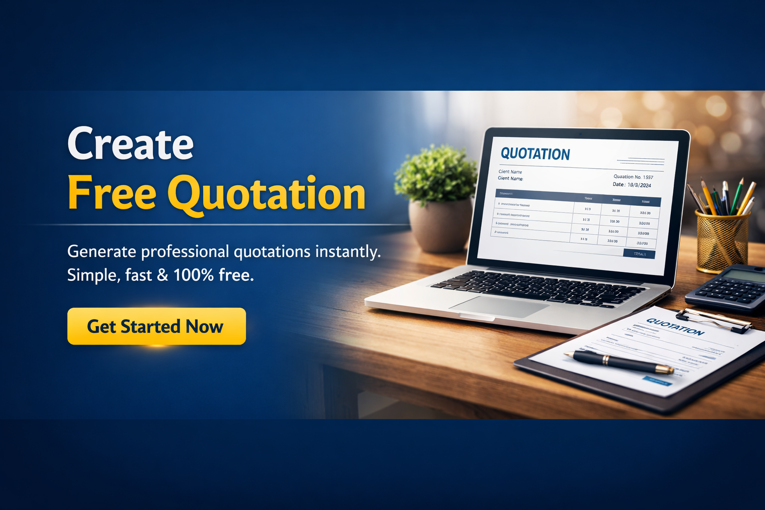 Free Professional Quotation Generator